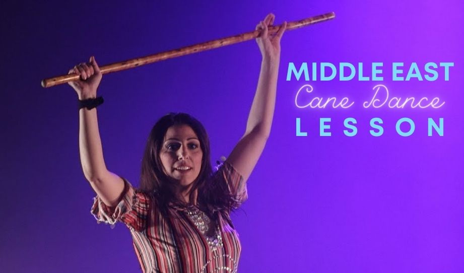 A event banner for Middle East Cane Dance Lesson